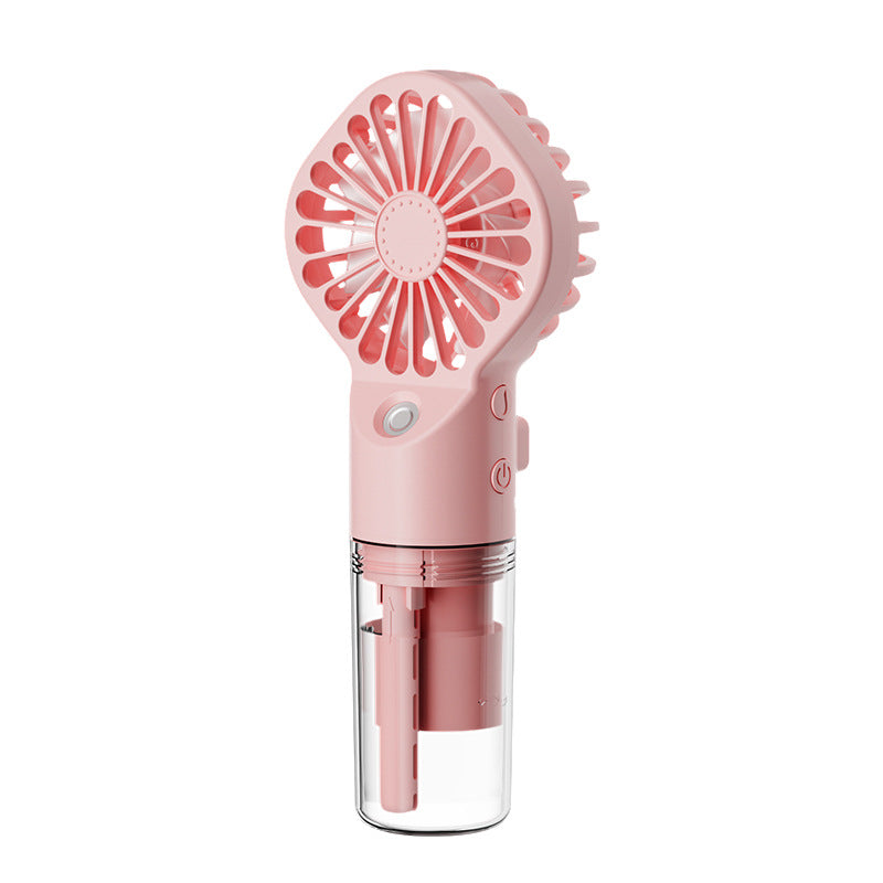 Strong Power Spray Humidification Small Fan Humidification Usb Charging Portable Fan Icy And Refreshing Fan Water Supplement.